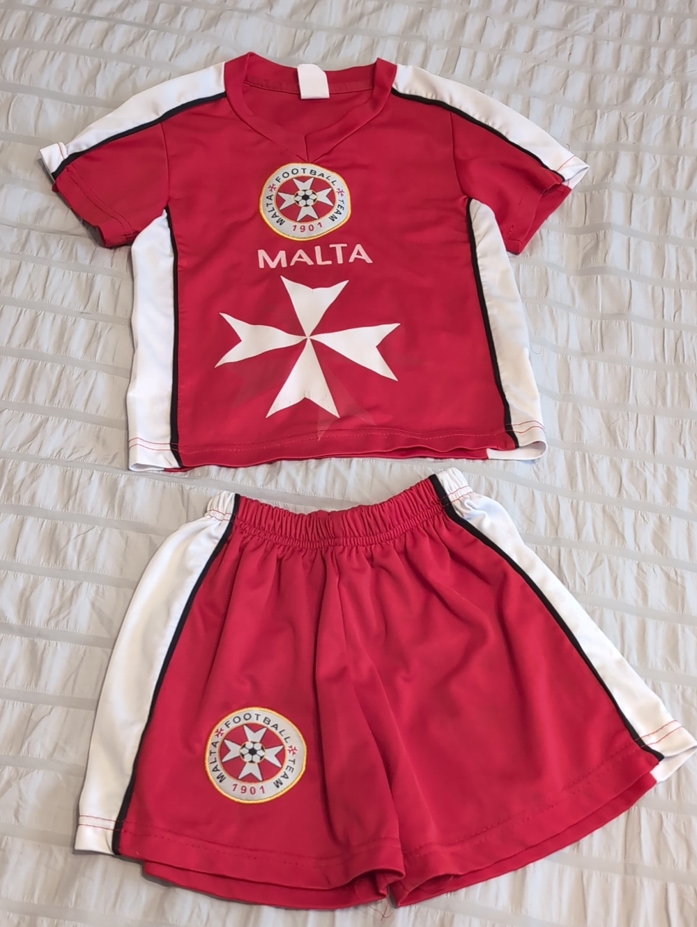 Malta Soccer Team Toddler Outfit